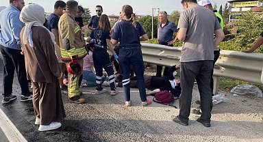 Yola dökülen mazot iki ayrı kazaya neden oldu: 5 yaralı