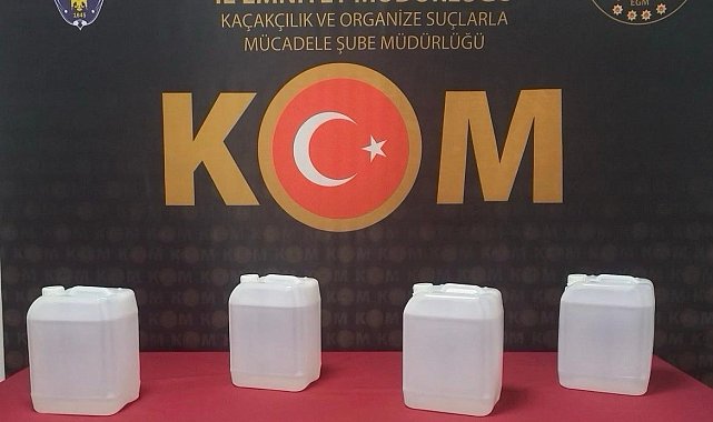 Yozgat'ta 20 litre etil alkol ele geçirildi