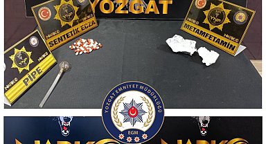 Yozgat'ta 430 adet sentetik ecza ele geçirildi