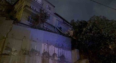 Zonguldak'ta iki katlı binada kısmi göçük meydana geldi